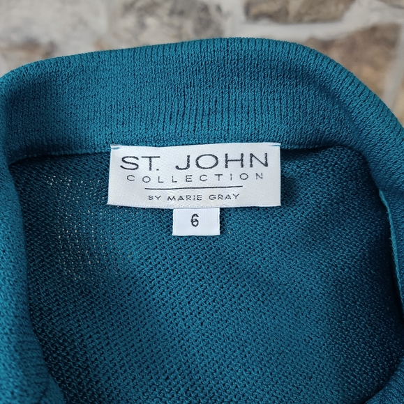 SOLD St John 6 8 Santana Knit Skirt Suit - Picture 10 of 11